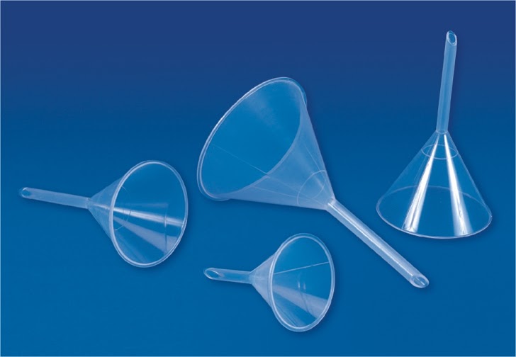 Lab polyproplyne funnels from Labmart.in