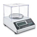 Electronic scale with digital display on a white background