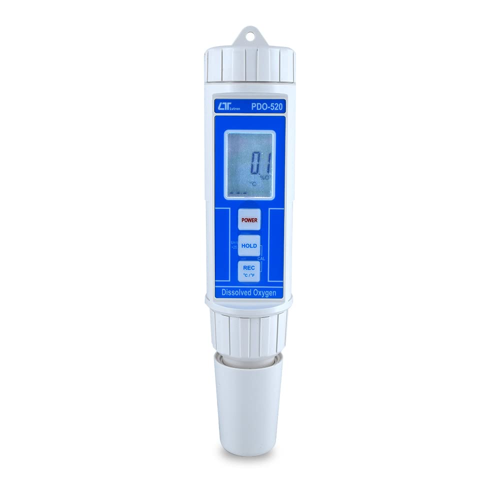 Digital oxygen meter on a white background