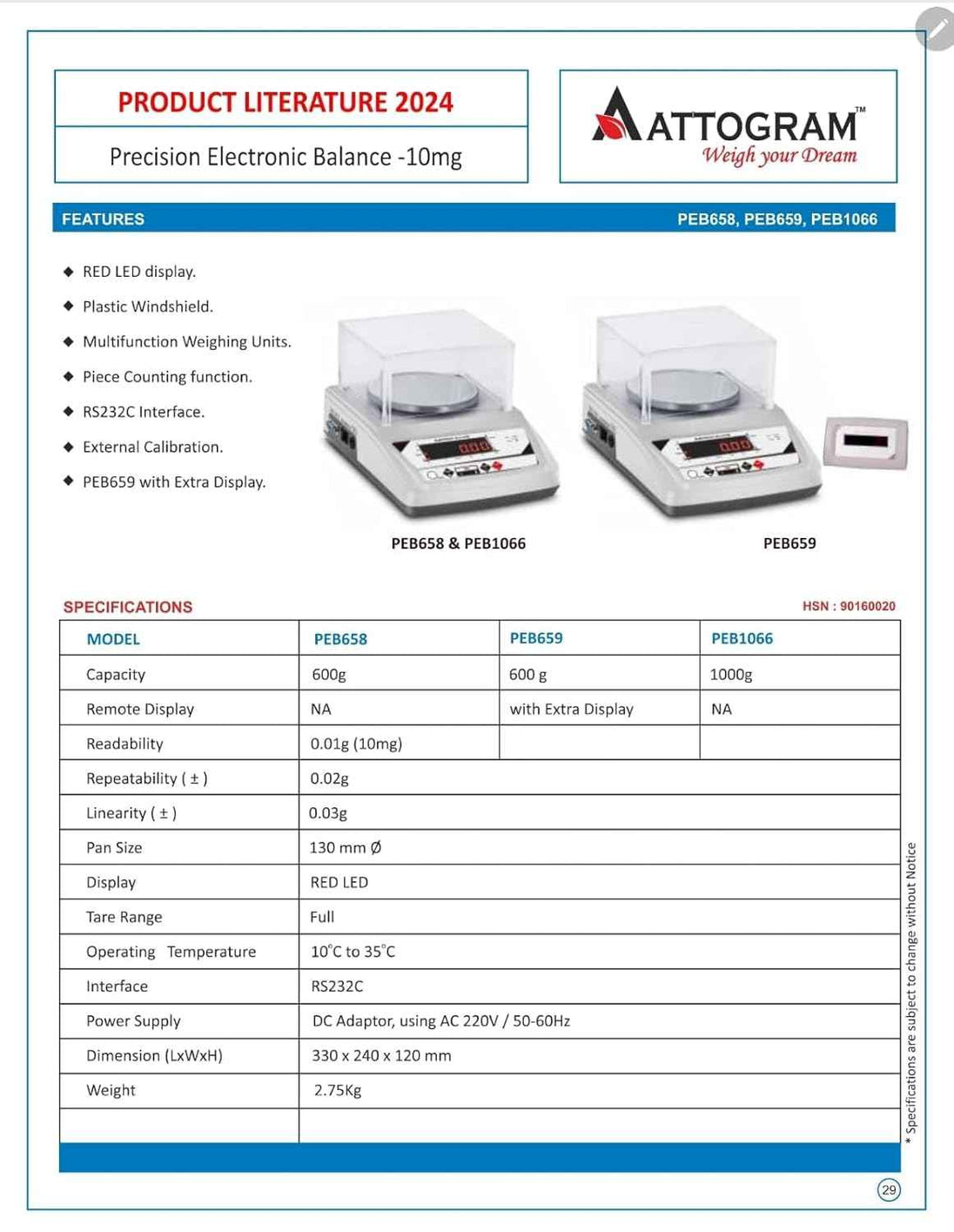 Precision Electronic Balance with extra display 10mg/600g - Labmart.in