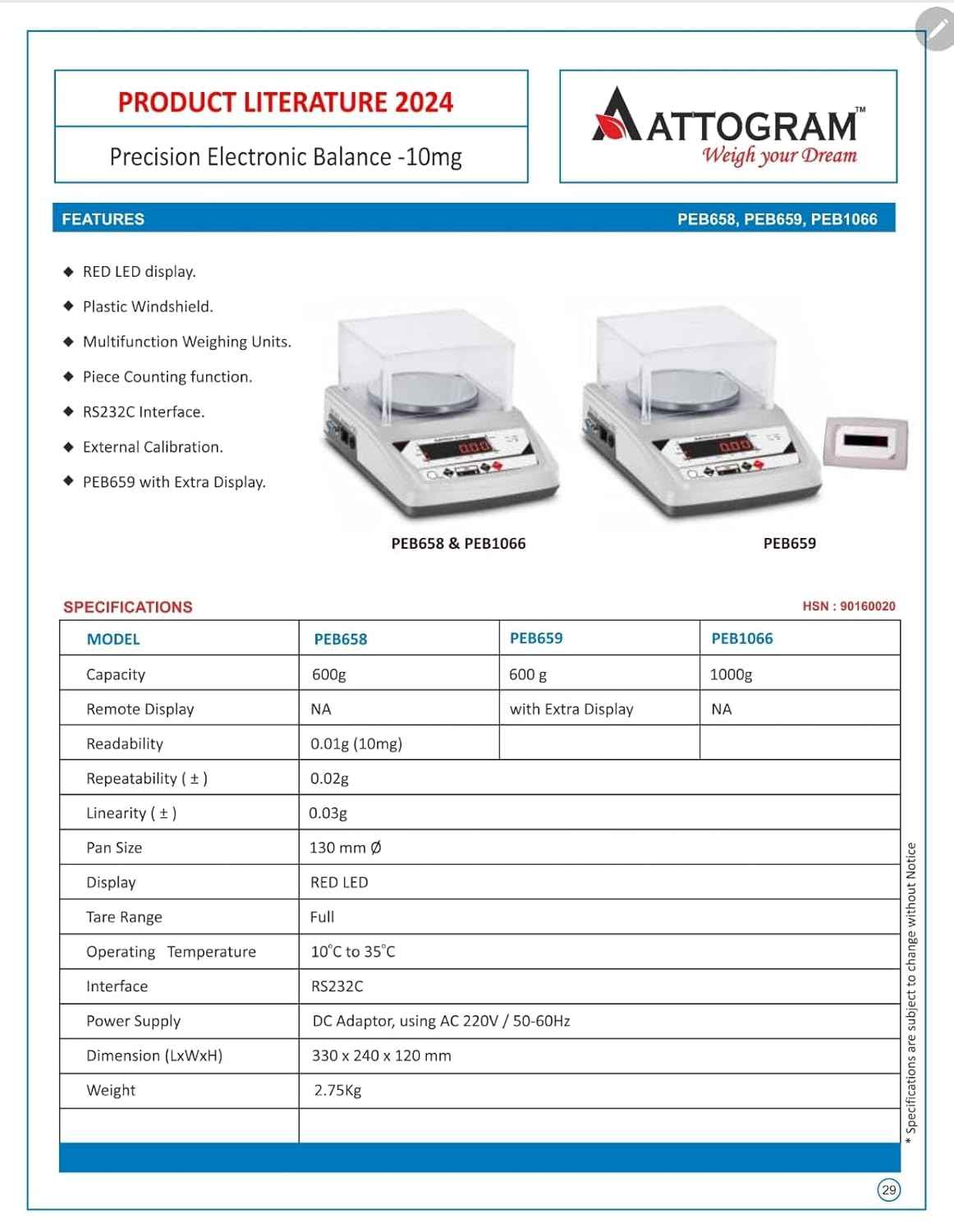 Precision Electronic Balance with extra display 10mg/600g - Labmart.in