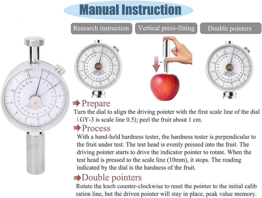 Fruit Penetrometer Hardness Tester - Labmart.in