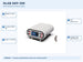 DLAB DEP-300 electrophoresis equipment with five model-specific features and specifications highlighted