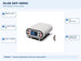 DLAB DEP-300HC electrophoresis equipment with five model-specific features and specifications highlighted
