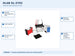 DLAB DL-ZY02 electrophoresis equipment with five model-specific features and specifications highlighted
