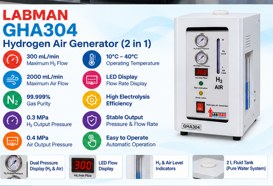 Hydrogen Air Generator GHA304 - view 4 - Labmart.in