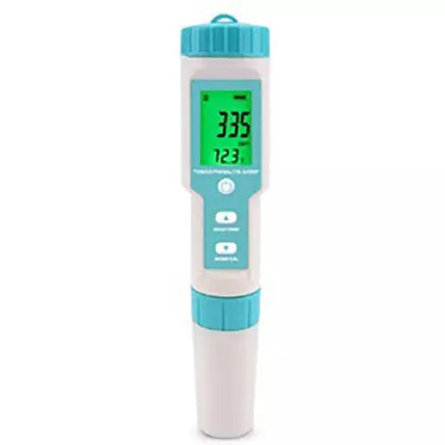 Digital Multiparameter with blue accents on a white background