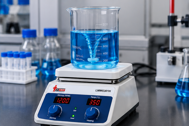 Hotplate Magnetic Stirrer LMMS301H - view 2 - Labmart.in