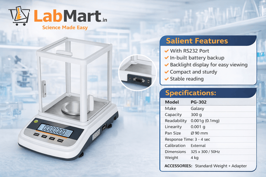 Precsion Balance 1mg,500gm capacity from Labmart.in