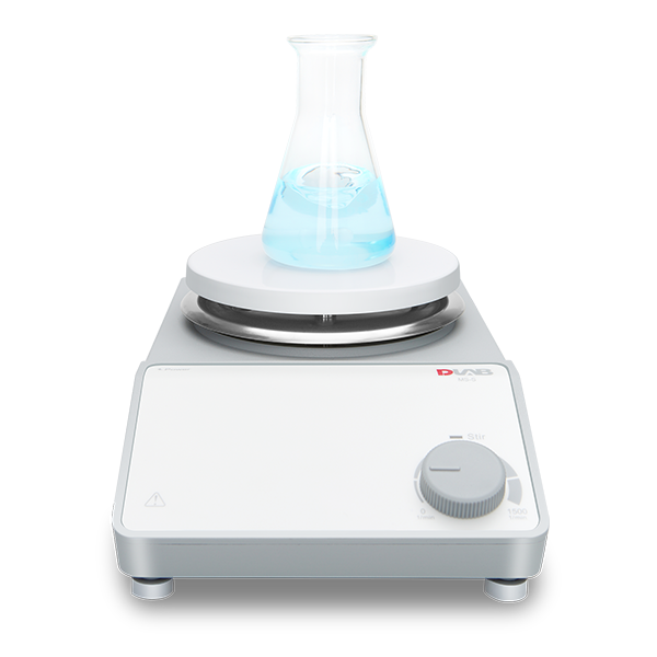DLAB MS-S magnetic stirrer with ceramic-coated 135 mm plate
