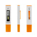 Acutek pH meter with orange accents on a white background