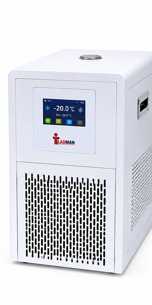 RWC320 recirculating water chiller 3.5 L, 4.3 inch touch screen – main view