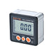 Digital inclinometer with a white background