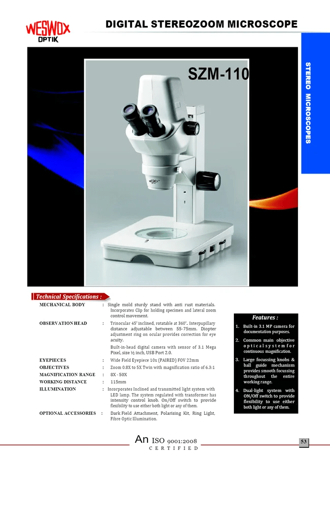 Digital Zoom Stereo Microscope - Labmart.in