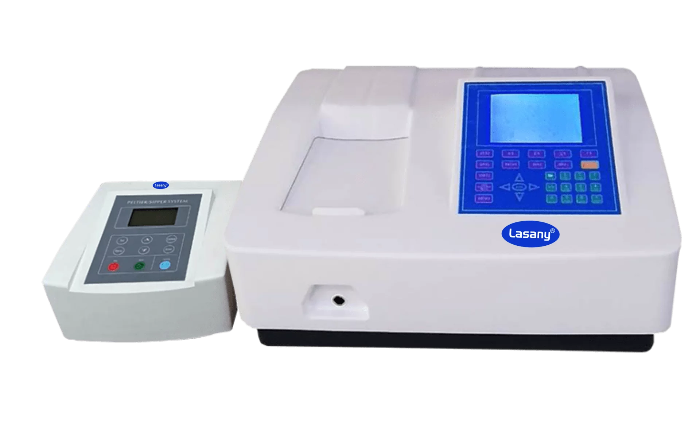 Double Beam Microprocessor UV-VIS Spectrophotometer Regular Model With Peltier and Sipper System