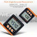 Two digital inclinometers with mountain background
